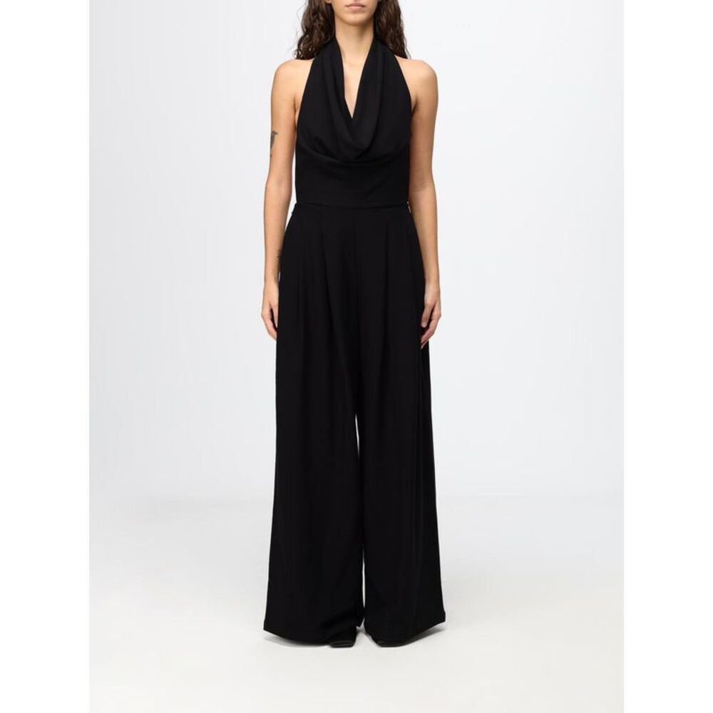 Eleh Women Elegant Sleeveless Halter Neck Evening Jumpsuit Eleh In Jersey